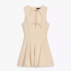Zara Godet Bow Dress